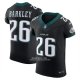 Camiseta NFL Elite Philadelphia Eagles Saquon Barkley Vapor F.U.S.E. Alterno Negro