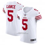 Camiseta NFL Elite San Francisco 49ers Trey Lance Vapor Untouchable Blanco