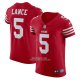Camiseta NFL Elite San Francisco 49ers Trey Lance Vapor Untouchable Rojo