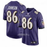 Camiseta NFL Game Baltimore Ravens Cornelius Johnson Violeta Camiseta NFL Game Baltimore Ravens Cornelius Johnson Violeta