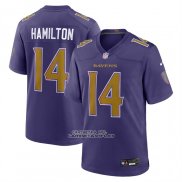 Camiseta NFL Game Baltimore Ravens Kyle Hamilton Alterno Violeta