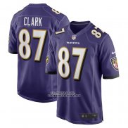 Camiseta NFL Game Baltimore Ravens Trevon Clark Violeta