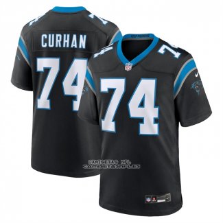 Camiseta NFL Game Carolina Panthers Jake Curhan Negro
