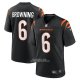 Camiseta NFL Game Cincinnati Bengals Jake Browning Negro