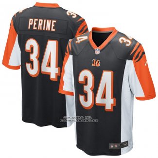 Camiseta NFL Game Cincinnati Bengals Samaje Perine Negro