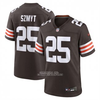 Camiseta NFL Game Cleveland Browns Andre Szmyt Marron