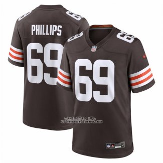 Camiseta NFL Game Cleveland Browns Tyre Phillips Marron