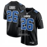Camiseta NFL Game Detroit Lions Jahmyr Gibbs Carbono Negro