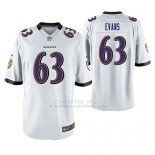 Camiseta NFL Game Hombre Baltimore Ravens Justin Evans Blanco