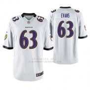 Camiseta NFL Game Hombre Baltimore Ravens Justin Evans Blanco