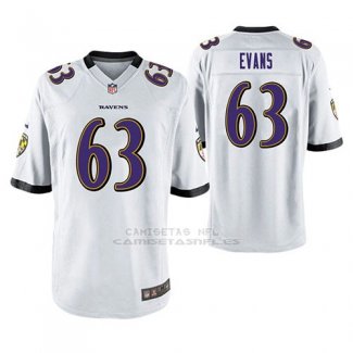Camiseta NFL Game Hombre Baltimore Ravens Justin Evans Blanco