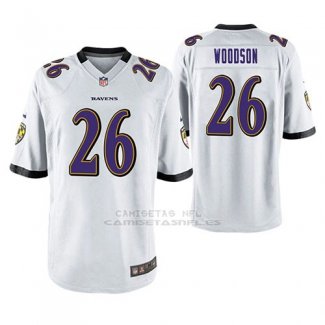 Camiseta NFL Game Hombre Baltimore Ravens Rod Woodson Blanco