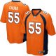 Camiseta NFL Game Hombre Denver Broncos 55 Bradley Chubb Naranja Home