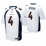Camiseta NFL Game Hombre Denver Broncos Brett Rypien Blanco