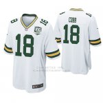 Camiseta NFL Game Hombre Green Bay Packers Randall Cobb Blanco 100th Anniversary
