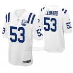 Camiseta NFL Game Hombre Indianapolis Colts Darius Leonard Blanco 35th Anniversary