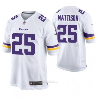 Camiseta NFL Game Hombre Minnesota Vikings Alexander Mattison Blanco