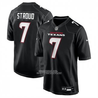 Camiseta NFL Game Houston Texans CJ Stroud Carbono Negro