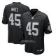 Camiseta NFL Game Las Vegas Raiders Devin White Negro