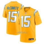 Camiseta NFL Game Los Angeles Chargers Ladd McConkey Alterno Charger Power Oro