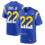 Camiseta NFL Game Los Angeles Rams David Long Jr Azul