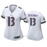 Camiseta NFL Game Mujer Baltimore Ravens Devin Duvernay Blanco