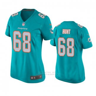 Camiseta NFL Game Mujer Miami Dolphins Robert Hunt Verde