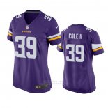 Camiseta NFL Game Mujer Minnesota Vikings Brian Cole Ii Violeta