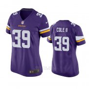 Camiseta NFL Game Mujer Minnesota Vikings Brian Cole Ii Violeta