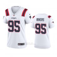 Camiseta NFL Game Mujer New England Patriots Derek Rivers 2020 Blanco