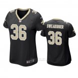 Camiseta NFL Game Mujer New Orleans Saints D.j. Swearinger Negro