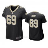 Camiseta NFL Game Mujer New Orleans Saints Margus Hunt Negro
