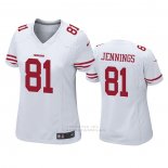 Camiseta NFL Game Mujer San Francisco 49ers Jauan Jennings Blanco