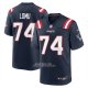 Camiseta NFL Game New England Patriots Caleb Lomu 2026 Azul Marino