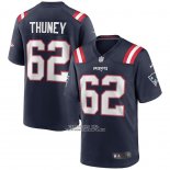 Camiseta NFL Game New England Patriots Joe Thuney Azul