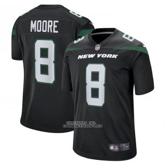 Camiseta NFL Game New York Jets Elijah Moore Negro