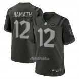 Camiseta NFL Game New York Jets Joe Namath 2025 Rivalries Collection Retired Gris Oscuro