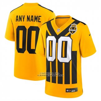 Camiseta NFL Game Nino Pittsburgh Steelers Alterno 1933 Throwback Personalizada Oro