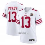 Camiseta NFL Game San Francisco 49ers Brock Purdy 80 Aniversario Blanco