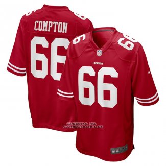 Camiseta NFL Game San Francisco 49ers Tom Compton Rojo