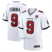 Camiseta NFL Game Tampa Bay Buccaneers Emeka Egbuka 50th Season Patch Blanco
