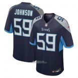 Camiseta NFL Game Tennessee Titans Kyron Johnson Azul
