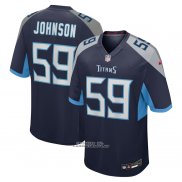 Camiseta NFL Game Tennessee Titans Kyron Johnson Azul