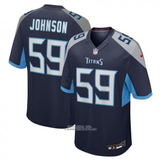 Camiseta NFL Game Tennessee Titans Kyron Johnson Azul