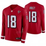 Camiseta NFL Hombre Atlanta Falcons Calvin Ridley Rojo Therma Manga Larga