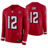 Camiseta NFL Hombre Atlanta Falcons Mohamed Sanu Rojo Therma Manga Larga