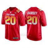 Camiseta NFL Hombre Jacksonville Jaguars 20 Jalen Ramsey Rojo AFC 2018 Pro Bowl