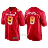 Camiseta NFL Hombre Pittsburgh Steelers 9 Chris Boswell Rojo AFC 2018 Pro Bowl