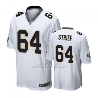 Camiseta NFL Hombre Saints Zach Strief Blanco Game