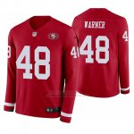 Camiseta NFL Hombre San Francisco 49ers Fred Warner Rojo Therma Manga Larga